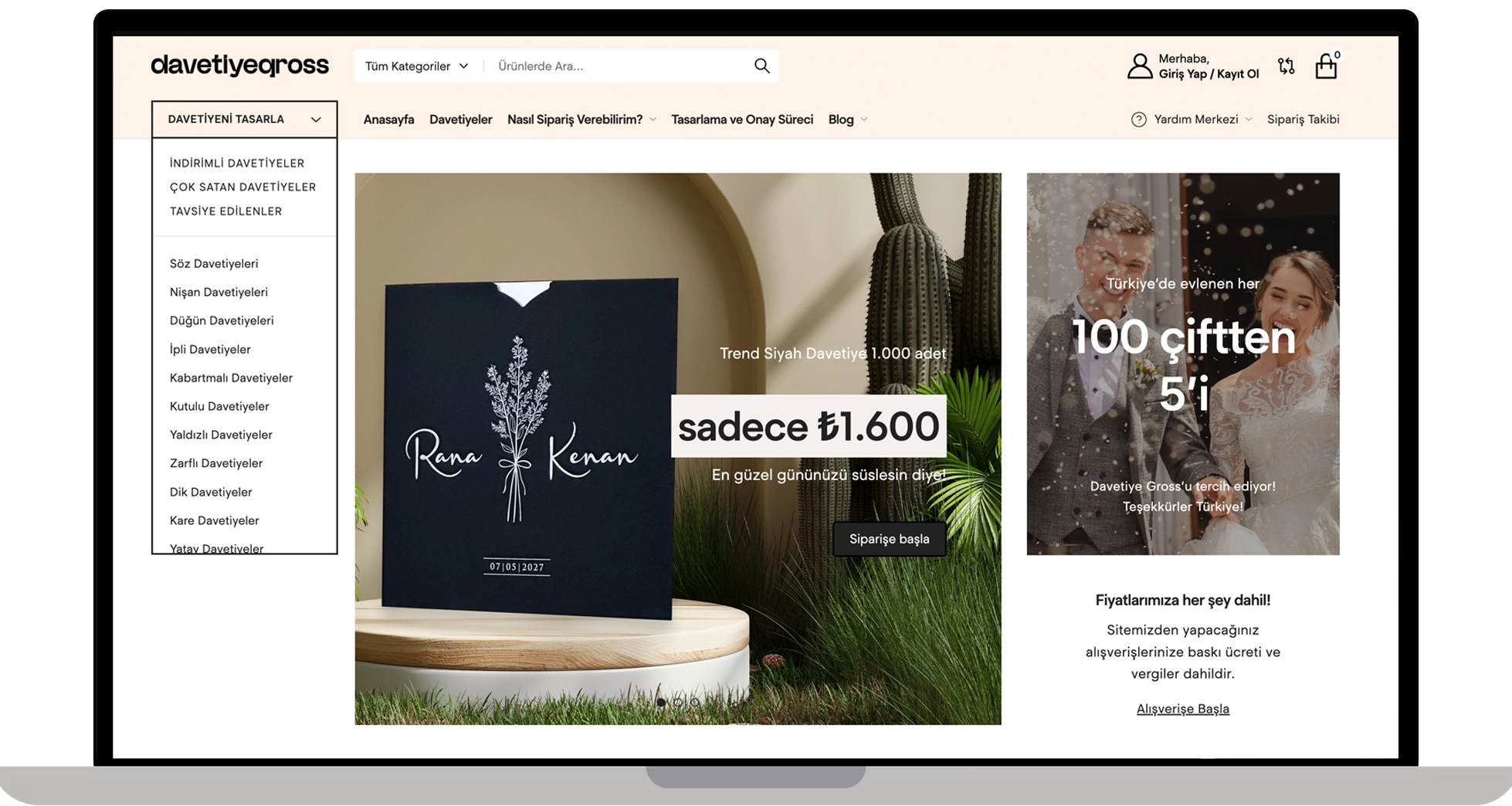 DavetiyeGross Davetiye Modelleri